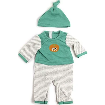 Afbeelding van Miniland 31551 poppenkleding, turquoise, wit, 38 40 cm