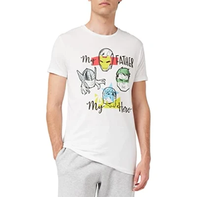 Afbeelding van Marvel MEMARCOTS227 T shirt, wit, maat S