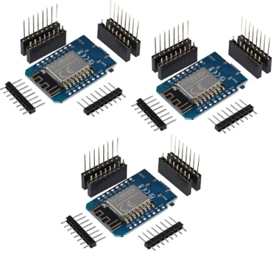 Afbeelding van AZDelivery 3 x D1 Mini NodeMcu met ESP8266 12F USB C aansluiting WLAN module CH340G Lua compatibel Arduino inclusief e book