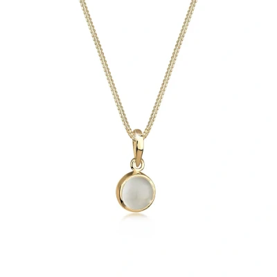 Afbeelding van Elli Basic Ketting silvercoloured, Dames, Maat: 45, Silver coloured