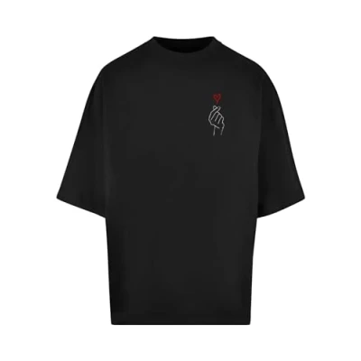 Afbeelding van Merchcode K Heart HUGE Tshirt print, Heren, Maat: XXL, Black