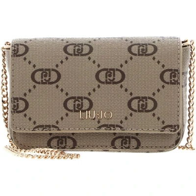 Afbeelding van LIU JO Schoudertas Caliwen Crossbody Bag Tortora Chiaro Lichtbruin