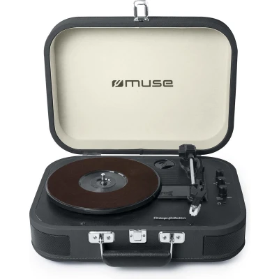 Afbeelding van Muse MT 201DG Bluetooth kofferplatenspeler met encoding functie, donkergrijs