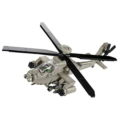 Afbeelding van COBI AH 64 Apache Helicopter Constructiespeelgoed Oorlog Modelbouw