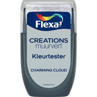 Afbeelding van flexa creations muurverf tester charming cloud 30 ml