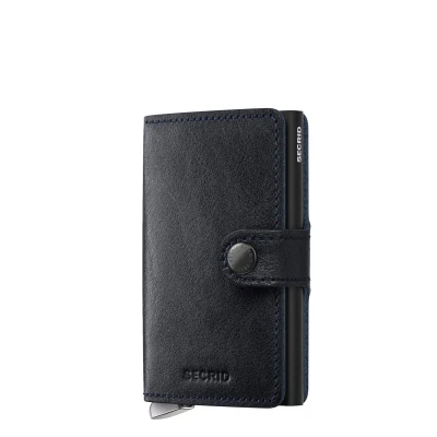 Afbeelding van Secrid Miniwallet pasjeshouder van leer Donkerblauw