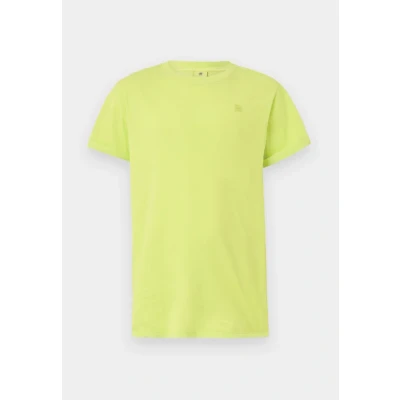 Afbeelding van G STAR LASH Tshirt basic, Heren, Maat: Small, Bright chartreuse