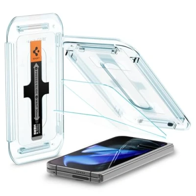 Afbeelding van Spigen Glas.tR EZ Fit Screenprotector compatibel met Google Pixel 9 Pro Fold, 2 stuks, sjabloon voor installatie, Case friendly, 9H Gehard Glas