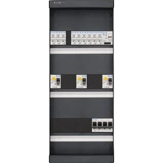 Afbeelding van Eaton holec systeem 55 installatiekast 550x220mm 9 groepen 1f 3 als hs 40a 4p met beltrafo 2066028