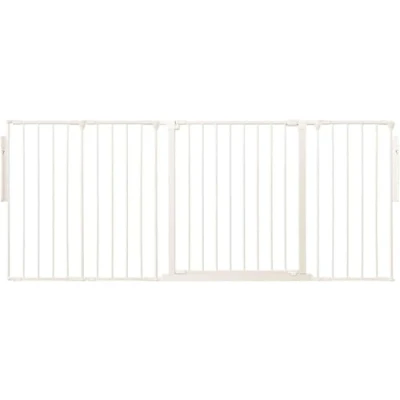 Afbeelding van Safetots Kamerverdeler Assortiment, Wit Tot 171cm (20 opties beschikbaar), Multi panel Flexibele Kamerscheiding, met Deur voor Baby&#039;s en Peuters, Eenvoudige Installatie