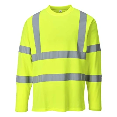 Afbeelding van Hi Vis T shirt lange mouwen maat Large, Yellow