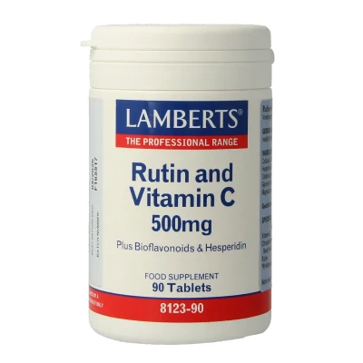 Afbeelding van Lamberts Vitamine C 500mg Rutine &amp; Bioflavonoiden, 90 tabletten