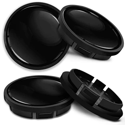 Afbeelding van SkinoEu Compatibel Voor Naafdop VW 66mm 5G0601171XQI Wielnaafdop Aluminium Velgen Velgdop Wieldoppen Zwarte Glans CR 4