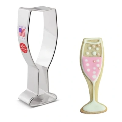 Afbeelding van Ann Clark Cookie Cutters Champagneglas koekjessnijder, 4,25 inch
