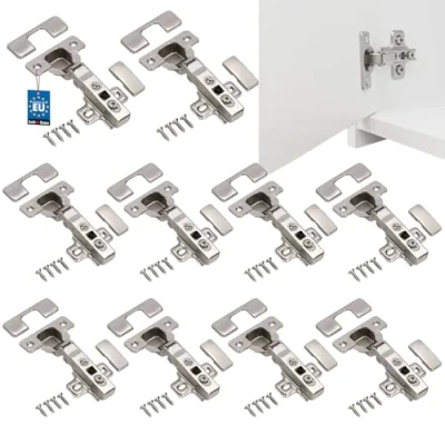Afbeelding van KOTARBAU® Set van 10 kast en meubelscharnieren, kastscharnieren voor kastdeuren, potscharnieren, keukenkast, scharnieren, 35 mm, potbanden