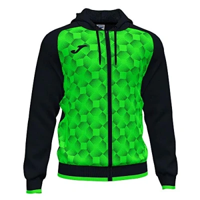 Afbeelding van Jas met capuchon Supernova II zwart neon groen