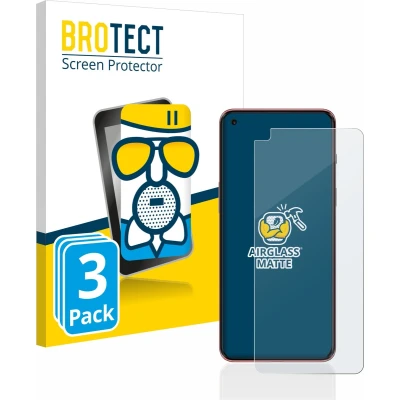 Afbeelding van BROTECT Screenprotector voor OnePlus Nord 2 5G Folie Beschermfolie Beschermglas matte (3 Stuks)