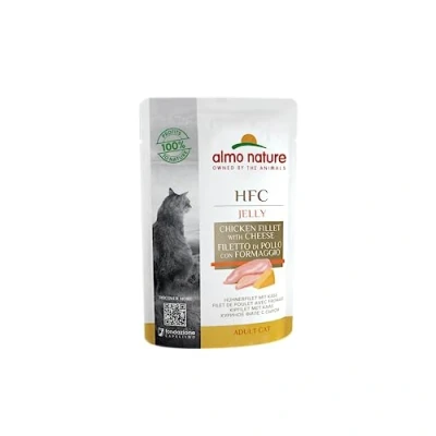 Afbeelding van Almo Nature Classic Maaltijdzakjes Multipak Kattenvoer 6 x 55 g Kipfilet &amp; Kaas