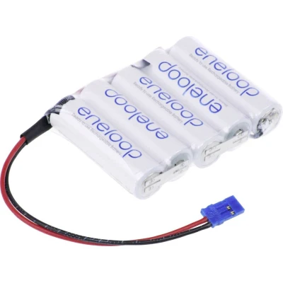 Afbeelding van Panasonic eneloop Reihe F1x5 Graupner Accupack Aantal cellen: 5 Batterijgrootte: AA (penlite) Kabel, Stekker NiMH 6 V 1