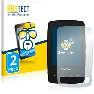 Afbeelding van BROTECT Screenprotector voor TwoNav Aventura 2 Folie Beschermfolie transparant (2 Stuks)