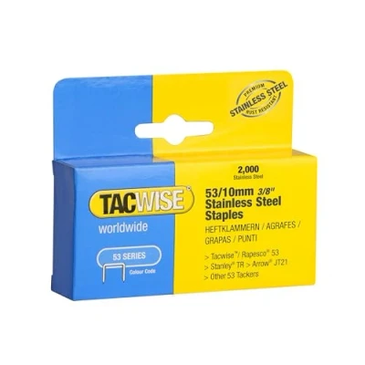 Afbeelding van Tacwise nieten voor tacker Type 53 RVS 10 mm 2000 stuks