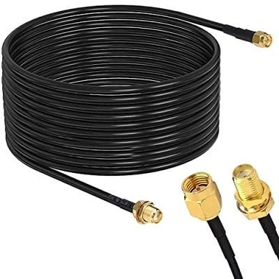 Afbeelding van RUNCCI YUN 6 m WLAN antenneverlengkabel, antennekabel, SMA kabel, RG174 stekker naar aansluiting