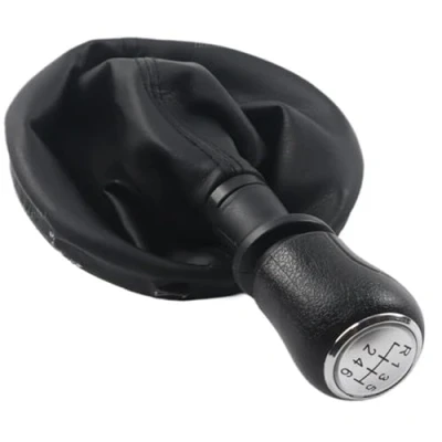 Afbeelding van versnellingen Schakelpook Voor VW Transporter T5 T5.1 Gp 2003 2011 T6 Auto 5 6 Lederen Versnellingspookknop Versnellingspook(Black Speed)