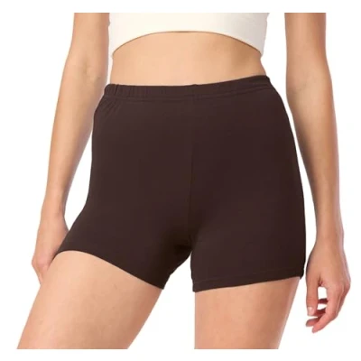 Afbeelding van Merry Style MS MS10 391 LE Dames Leggings Sport Vrijetijdsbroek Hotpants Shorts Boxershorts Kort Viscose Bruin XL