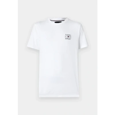 Afbeelding van Tommy Hilfiger Stack Tshirt print, Heren, Maat: Medium, White