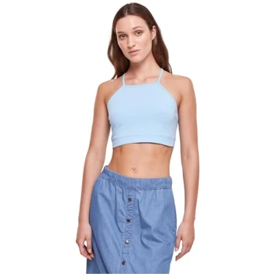 Afbeelding van Urban Classics Triangle Top, Dames, Maat: XS, Balticblue