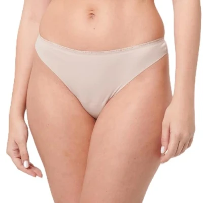 Afbeelding van Tommy Hilfiger Essential Invisible Thong Beige X Large Dames