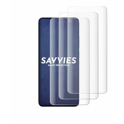 Afbeelding van Savvies (4 Stuks) Full Screen Scherm Beschermfolie voor Motorola Edge 50 Fusion Cover Protector 3D Curved [Edge to Edge, Ultra Clear]