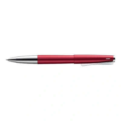 Afbeelding van Lamy studio pianored rollerbalpen, universele pen in elegante behuizing van volledig metaal, met propellervormige clip &amp; lijnbreedte M, rollervulling M 63 zwart