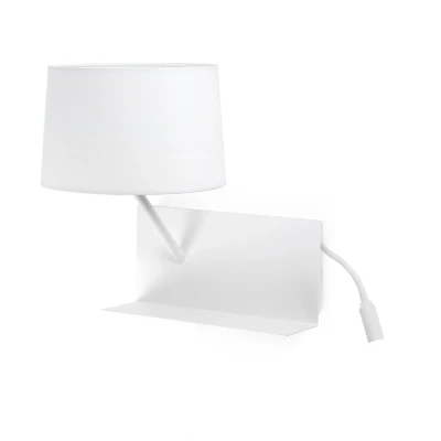 Afbeelding van FARO BARCELONA Praktische wandlamp met LED leesarm