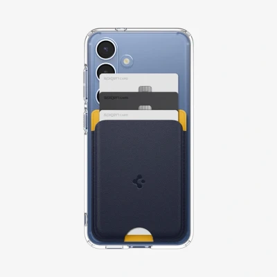 Afbeelding van Spigen Nano Pop MagFit magnetische Kaarthouder 3 Kaarten Compatibel met Hoes Ontworpen voor Samsung Galaxy S25/S25+/S25 Ultra Modellen Oranjebeige