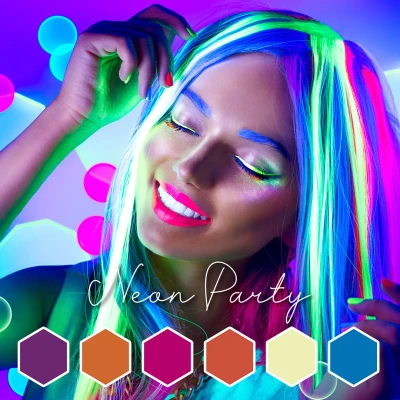 Afbeelding van Gellakset Neon Party Collection 6x10ml Nagel Gellak Set