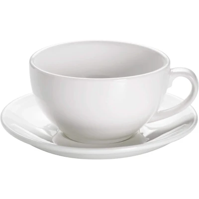 Afbeelding van Maxwell &amp; Williams Kop en Schotel White Basics Round 450 ml