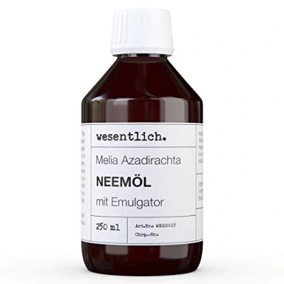 Afbeelding van Essentieel Neemolie met emulgator 250 ml klaar gemengd voor direct gebruik