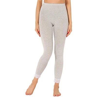 Afbeelding van Merry Style MS MS10 224 LE Dames Leggings met Kant Sport Vrijetijdsbroek 7/8 Lengte Viscose Gemêleerd M