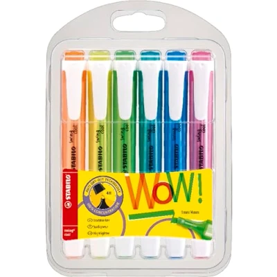 Afbeelding van Markeerstift STABILO Swing cool 275/6 assorti etui à 6 stuks