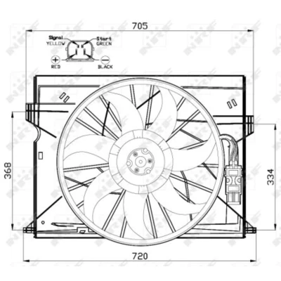 Afbeelding van Koelventilatorwiel NRF 47444