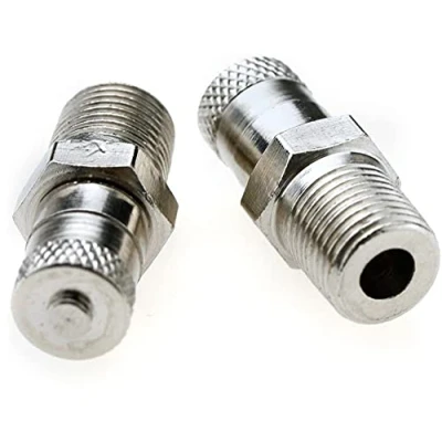 Afbeelding van 2X 1/8 &quot;BSP, BSPT, Schrader Tank Valve 25MM Wiel Luchtcompressor 500 PSI 35 BAR