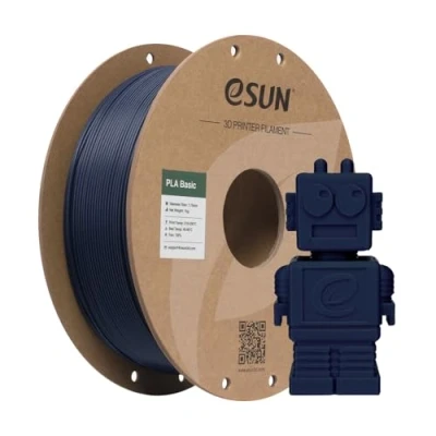 Afbeelding van eSUN PLA Filament 1.75mm, SS Hoge Snelheid 3D Printer Dimensionale nauwkeurigheid +/ 0.03mm, 1KG Spool (2.2 LBS) Super Speedy voor (Diep blauw, 1KG)