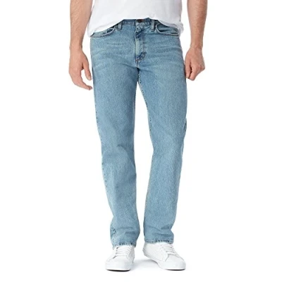 Afbeelding van Wrangler Authentics Men&#039;s Classic Relaxed Fit Jean, Bleached Denim Flex, 28x30