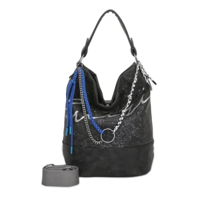 Afbeelding van Fritzi aus Preußen OLGA Limited Straw MIX 27 CM Handtas, Dames, Maat: One Size, Black idol