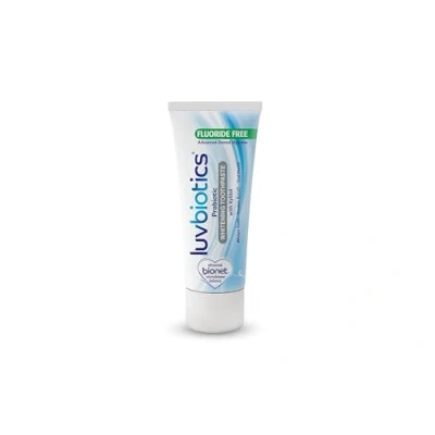 Afbeelding van Luvbiotics Whitening Tandpasta met orale probiotica en xylitol bevordert gezonde microbiomen voor vers adem, gezond gum tanden. Vrij van fluoriden, SLS, parabenen, kunstmatige zoeters, 75