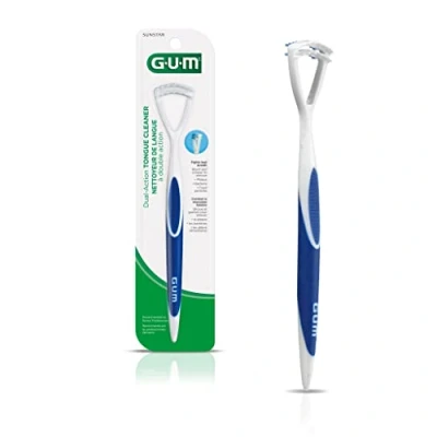 Afbeelding van GUM Tongue Cleaner Tongschraper / Tongreiniger Antibacterieel 1 Stuk