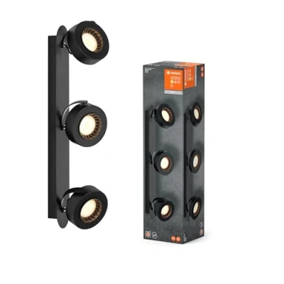 Afbeelding van LEDVANCE DECOR SPOT VENUS, 16W, 650lm, zwart, spot, verstelbare koppen, veelzijdig gebruik, interieurspot, warm witte lichtkleur, hoogwaardige optiek, eenvoudige installatie