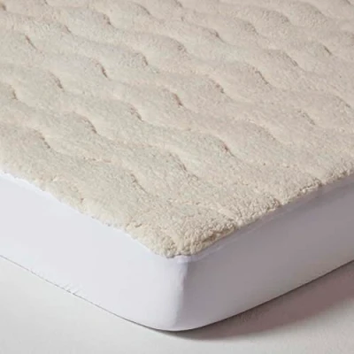 Afbeelding van Homescapes Warme zachte fleece Matrasoplegger 135x190 cm