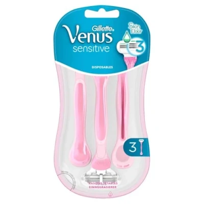 Afbeelding van Gillette Venus Sensitive wegwerp scheermesjes 3 Stuks